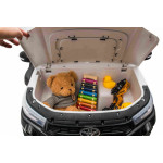 Elektrické autíčko - Toyota Hillux - nelakované - biele